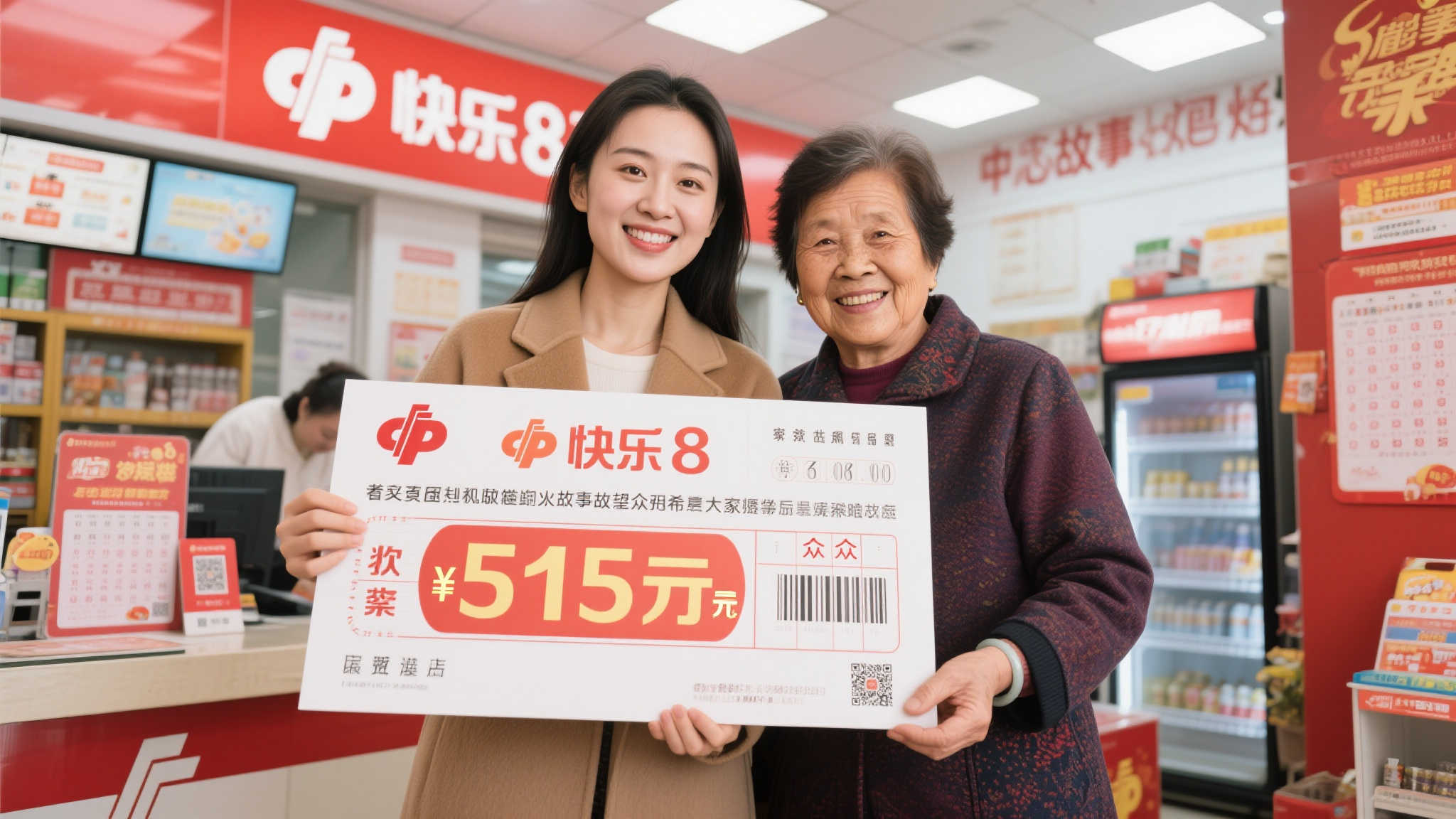 女彩民喜中快乐8玩法519万大奖 感恩母亲引领购彩之路