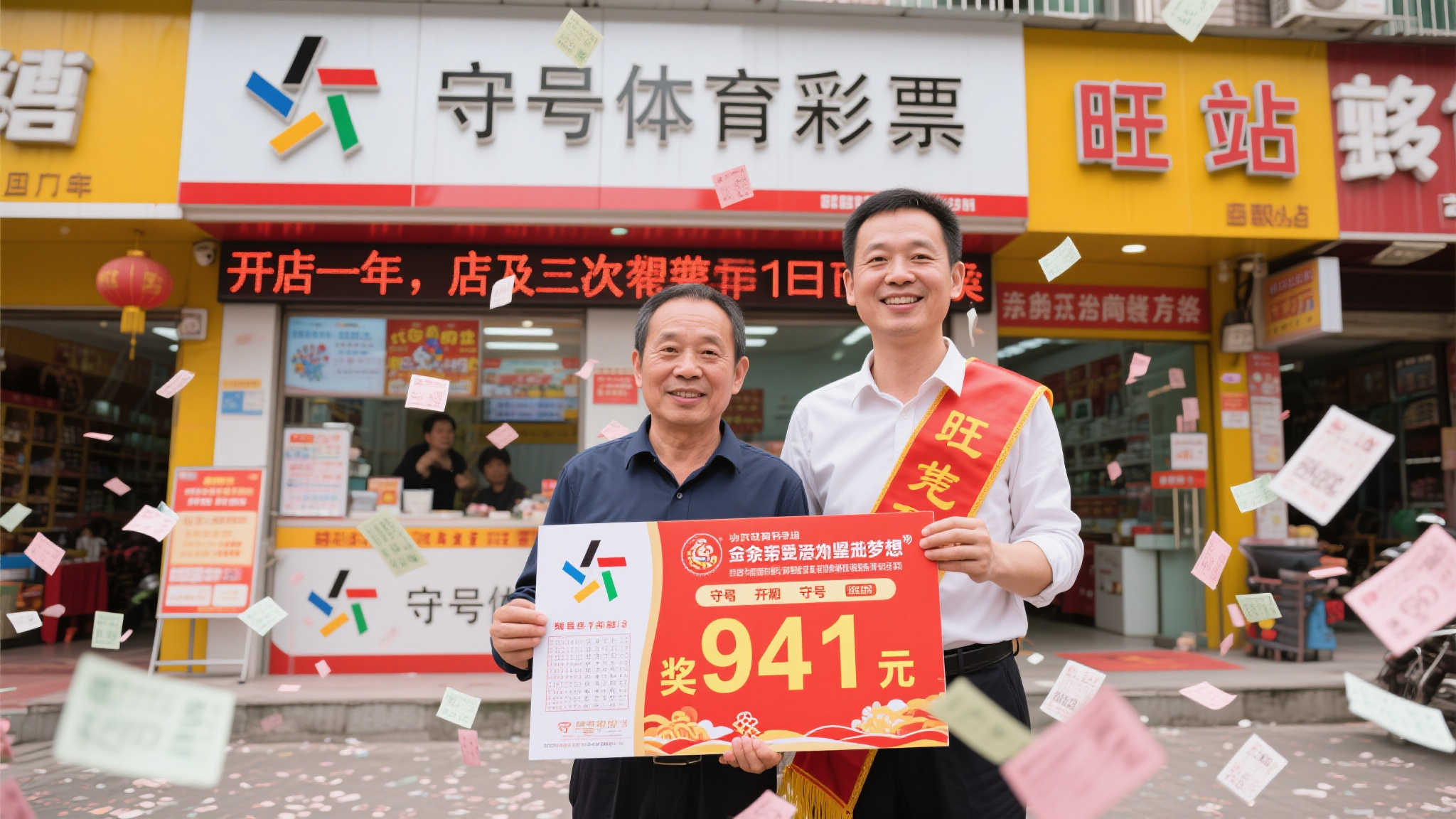 彩民坚持守号揽获941万大奖 旺站开业不足一年两度中百万