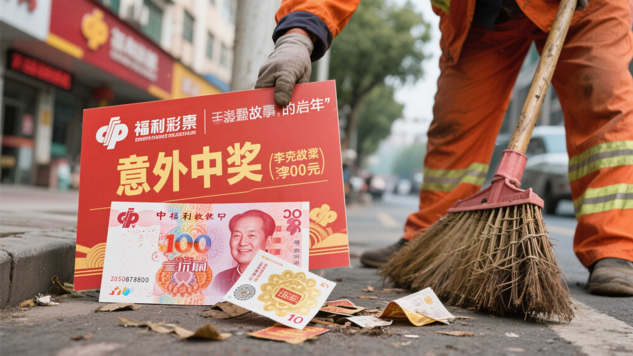 外卖员小憩间喜中福彩30万 奖金存好仍坚守岗位