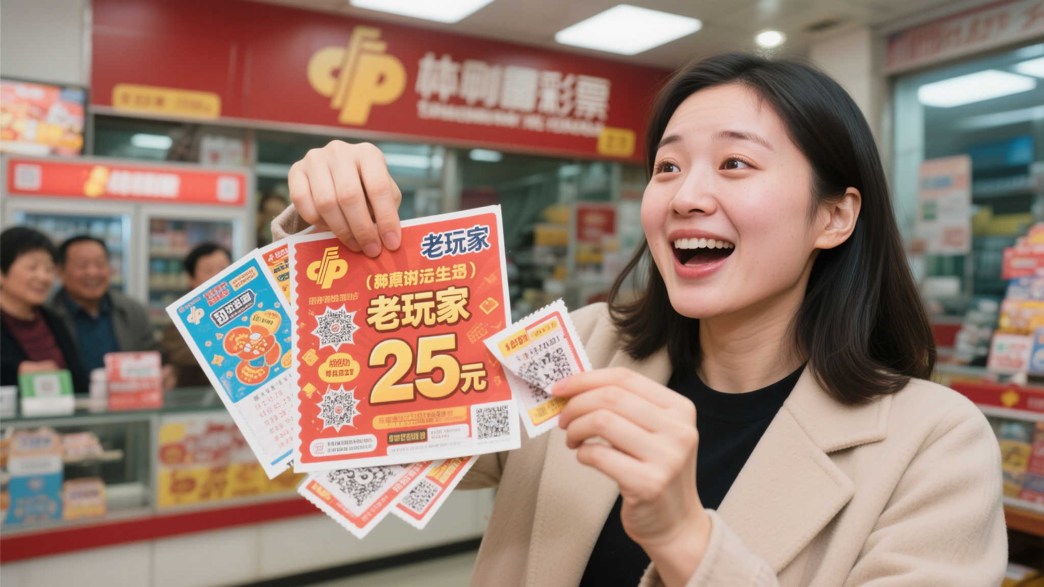 女子喜中福彩刮刮乐25万 好友一年前曾揽百万大奖