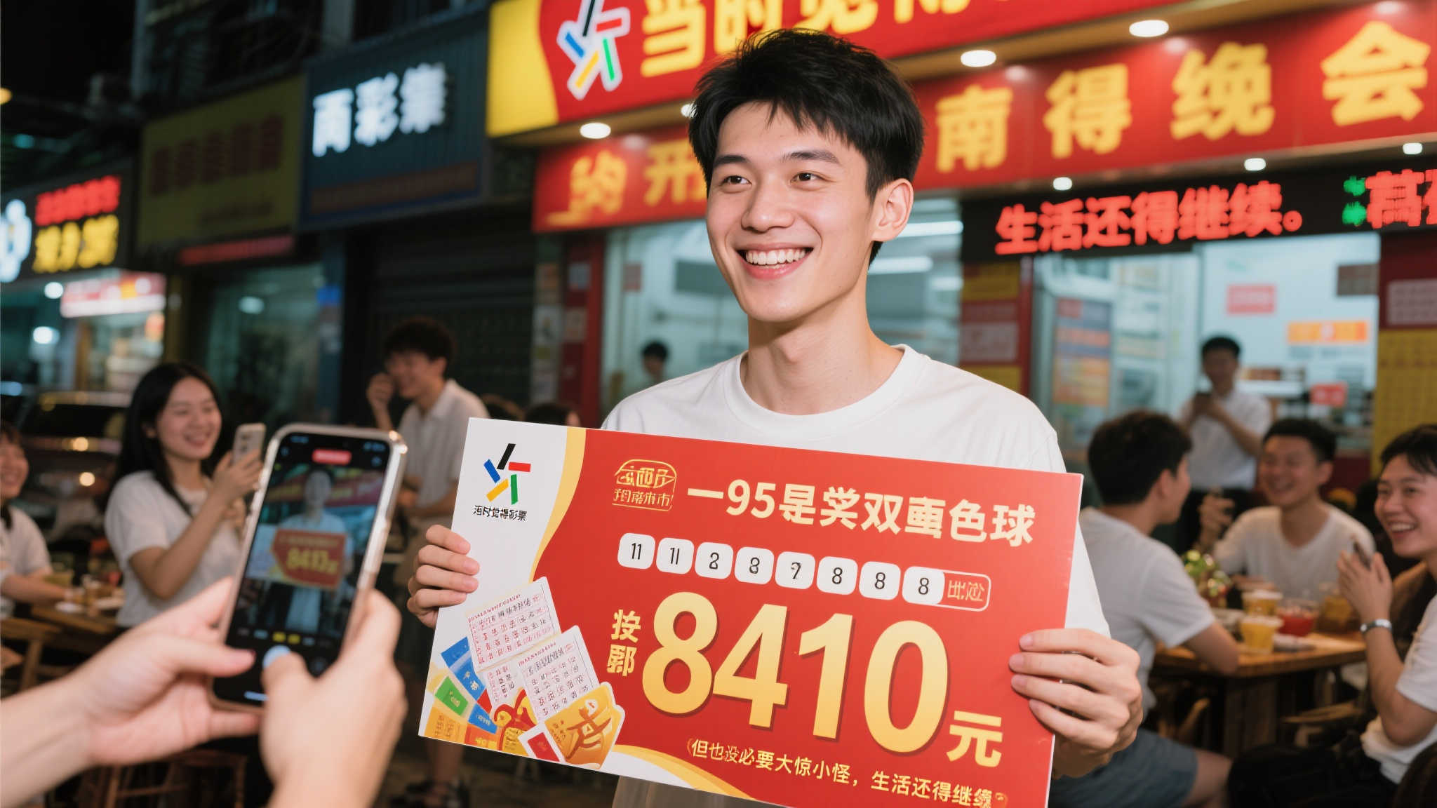 95后淡定领取双色球841万大奖 中奖后仍从容参加聚会