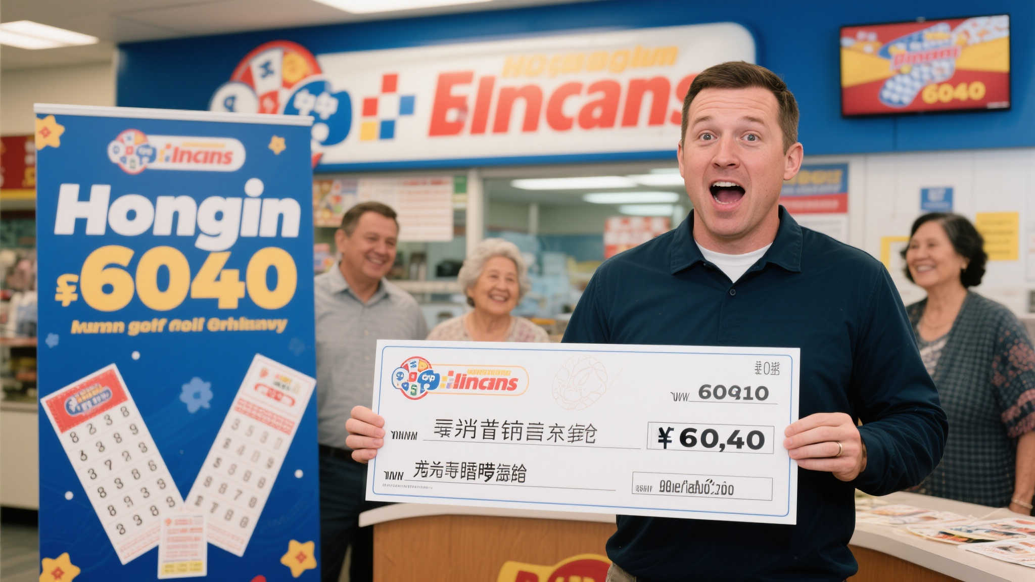 男子喜中604万彩票大奖现身领奖，坦言姐姐带来‘幸运’