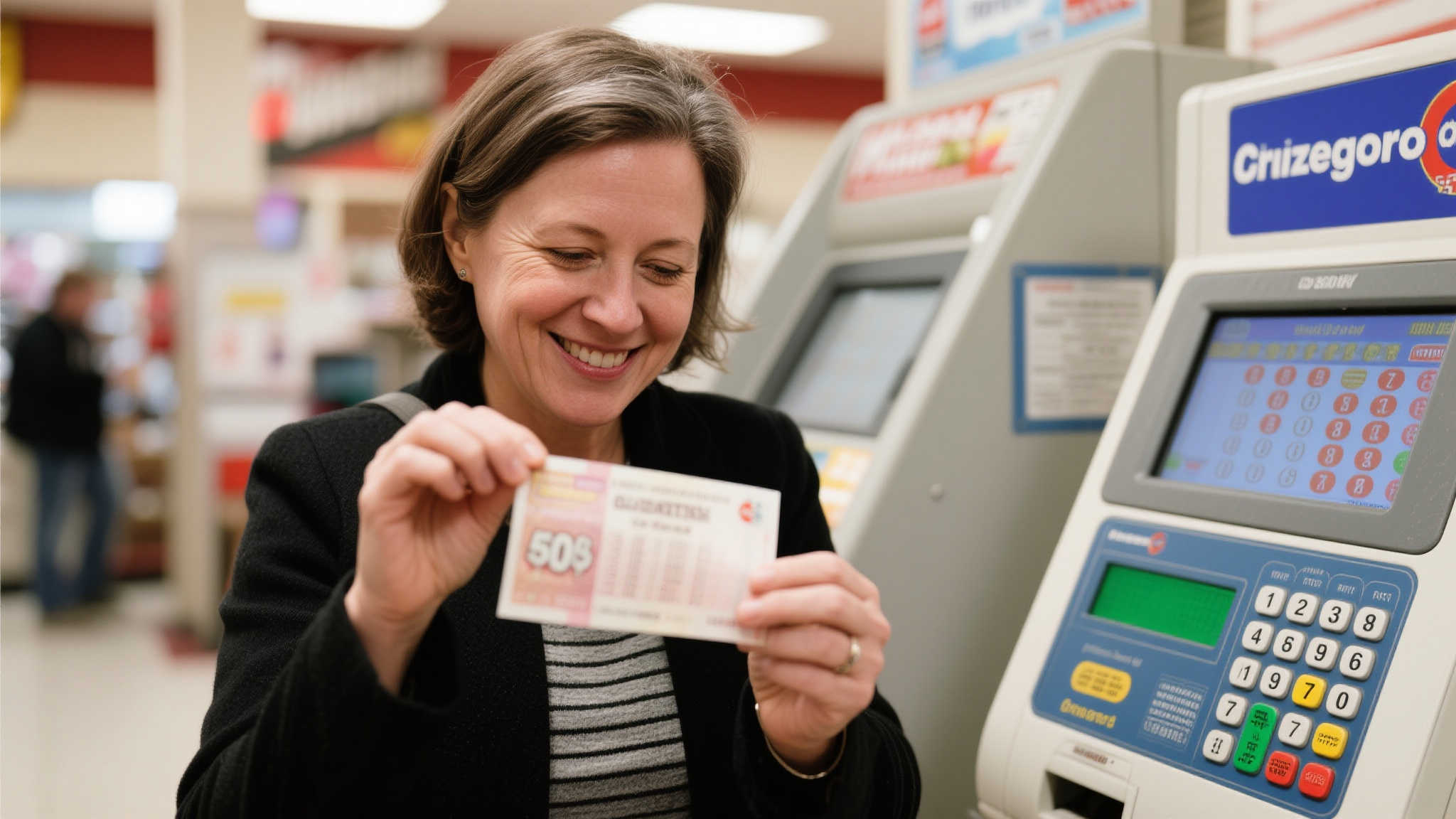 女子20年购彩仅中数百，2元机选票意外揽双色球987万