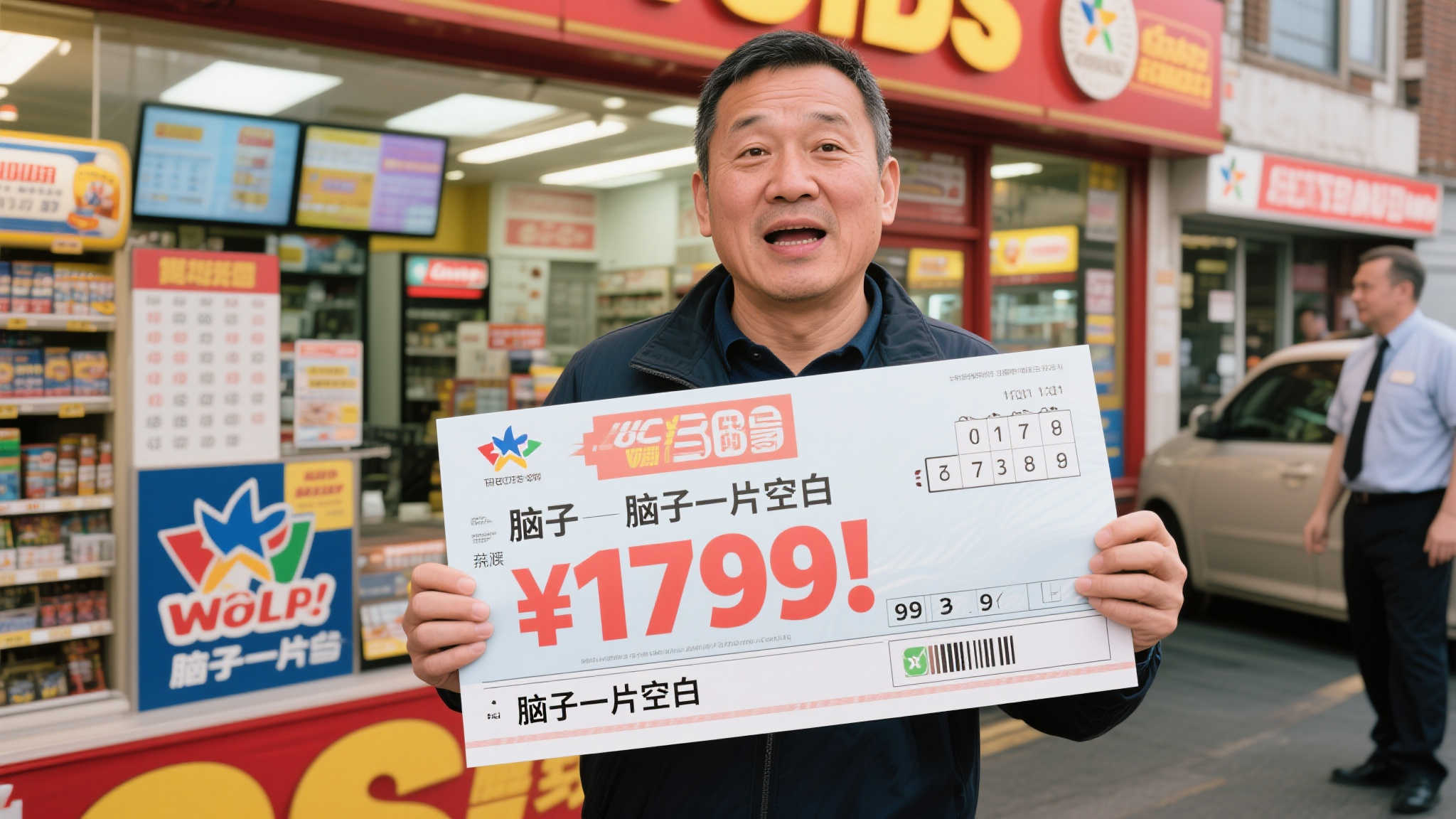 装修工随手买彩20元中1332万 走到哪买到哪好运连连